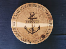 Load image into Gallery viewer, Anchor Design Cribbage Board