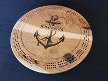 Load image into Gallery viewer, Anchor Design Cribbage Board