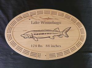 Sturgeon Cribbage Board