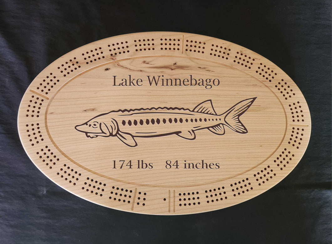 Sturgeon Cribbage Board