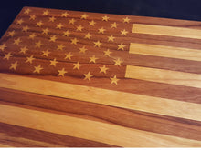 Load image into Gallery viewer, American Flag Cutting Board