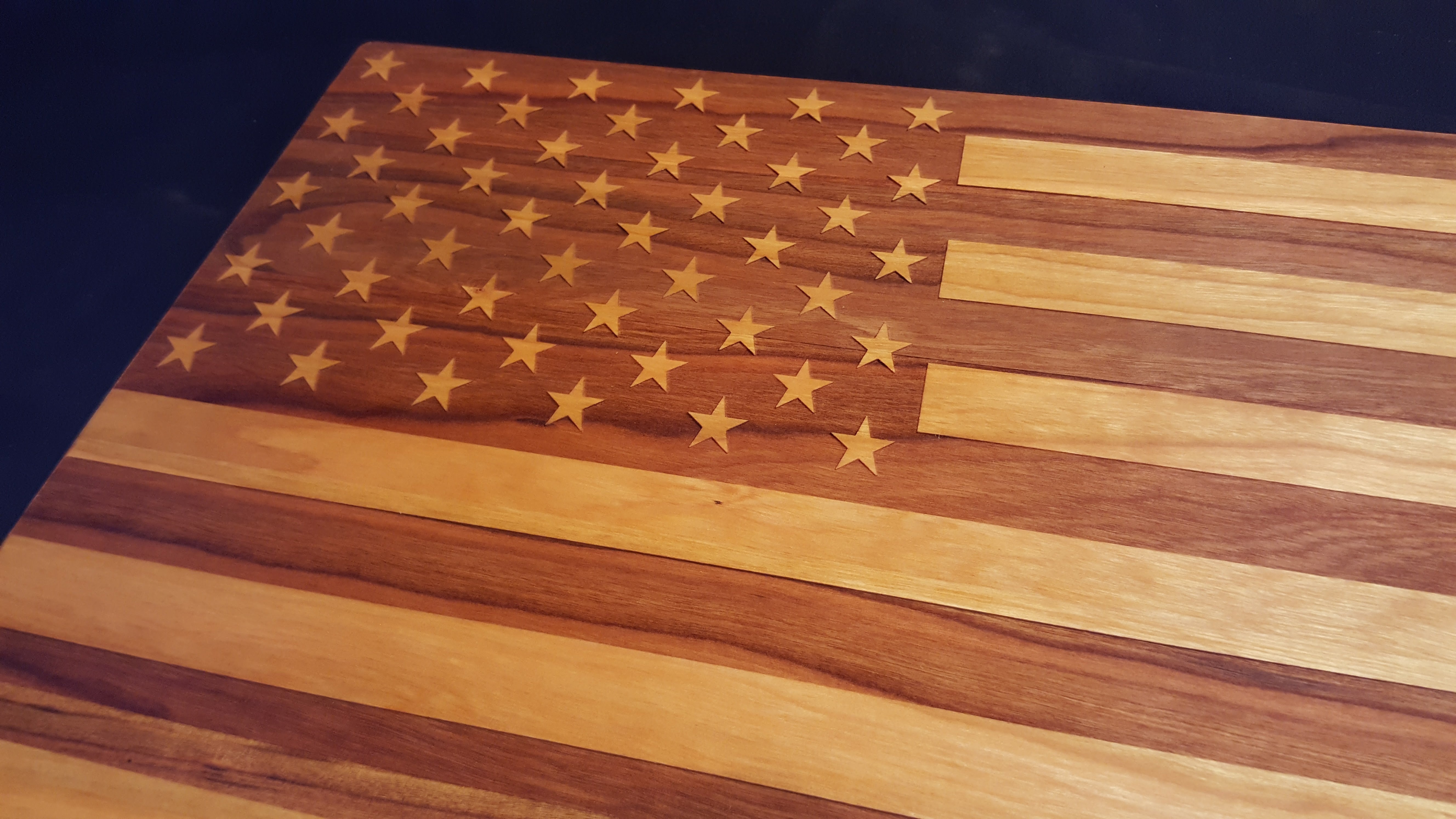 Professional USA Flag Cutting Board 