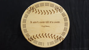 Baseball/Softball Cribbage Board